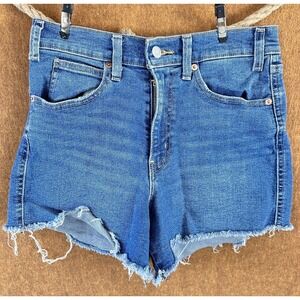 Levis Denim Jean Shorts High Rise Booty Women's 6 Blue Summer Shorts